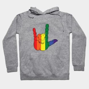 I Love You Rainbow Hoodie